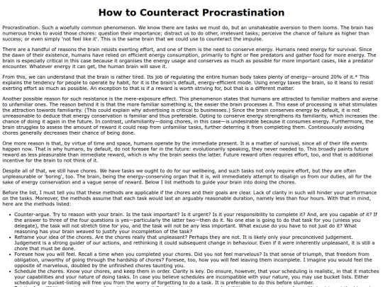 procrastination screenshot