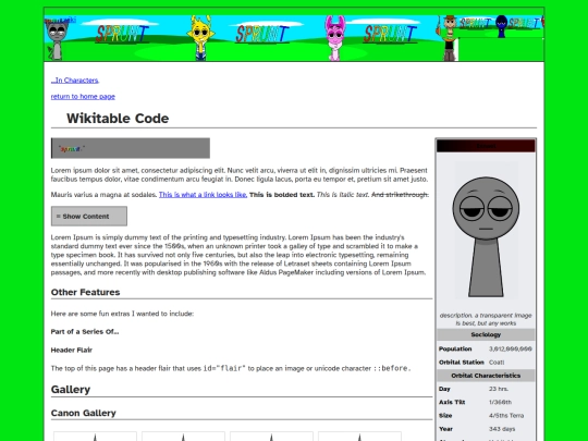 example screenshot