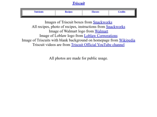 CREDITS screenshot