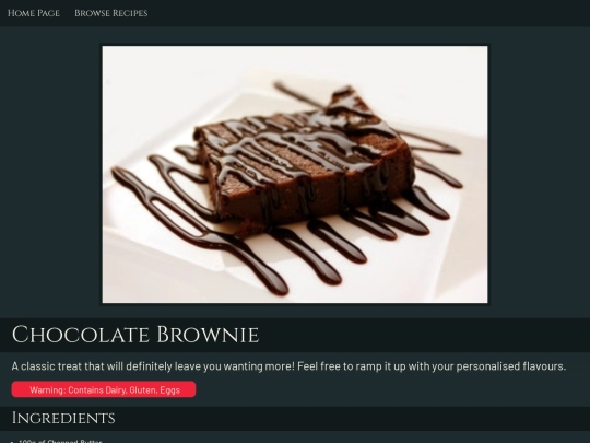 brownie screenshot