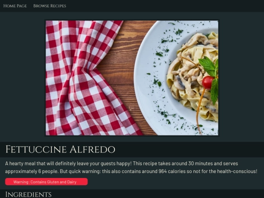 pasta screenshot
