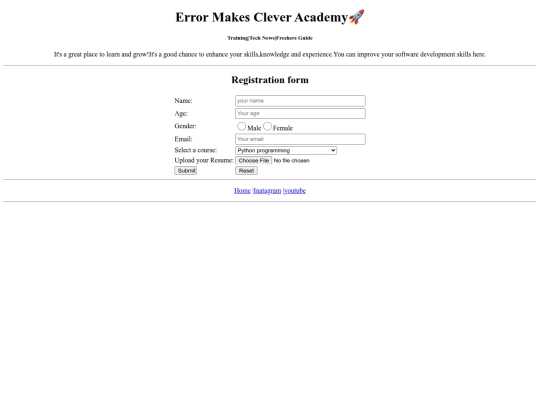 test/register screenshot