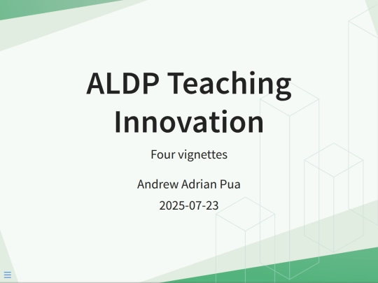 aldp-teaching screenshot
