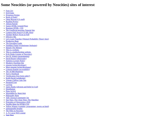 neocities-sites screenshot