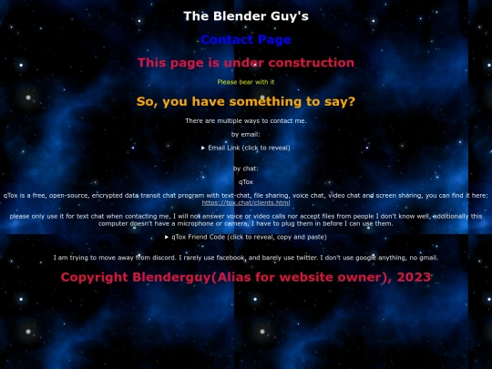 Contact screenshot