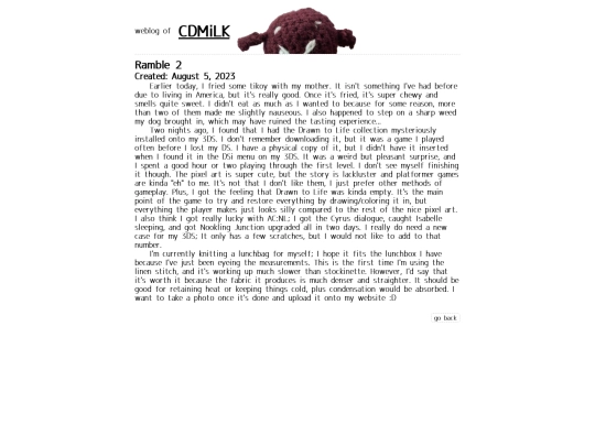 log/ramble-2 screenshot