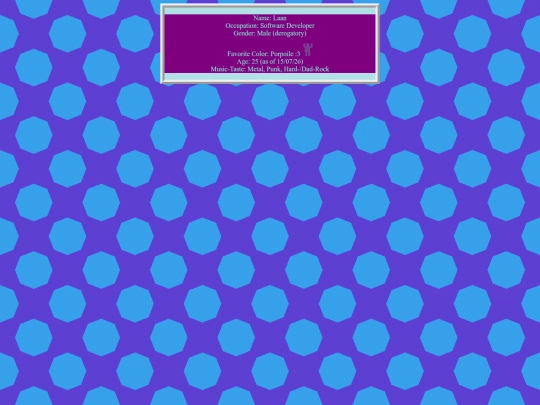 html/aboutme screenshot