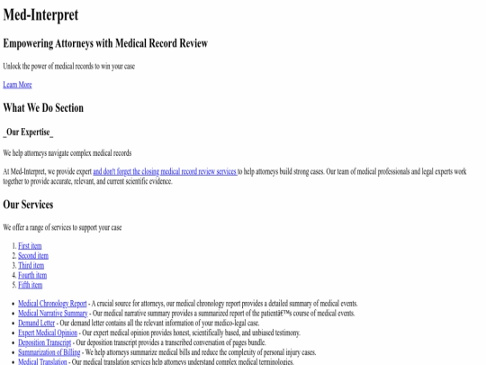 index screenshot