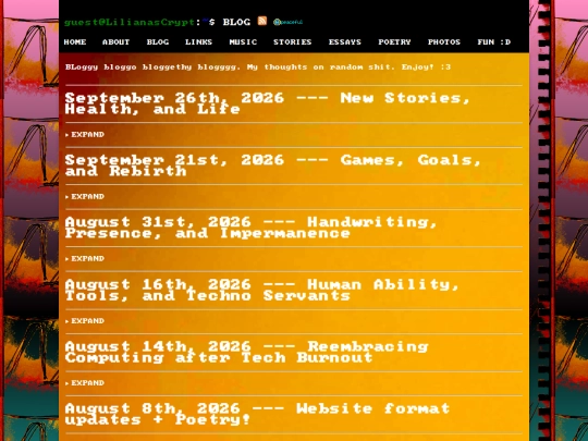 blog screenshot
