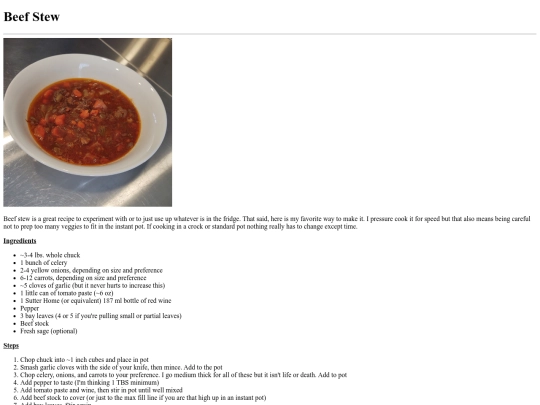 beefstew screenshot