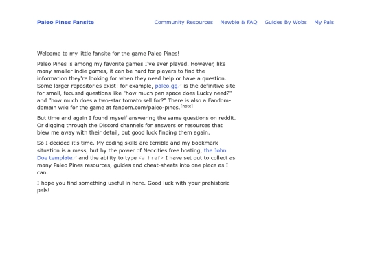 paleopines screenshot