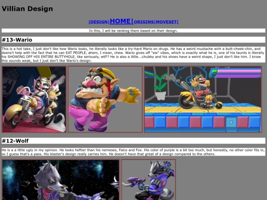 Designs screenshot