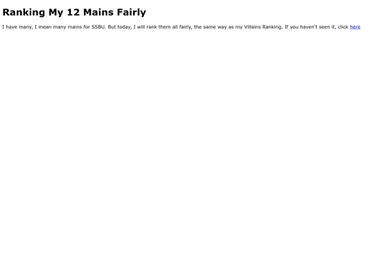 RankingMyMainsFairly-Home screenshot