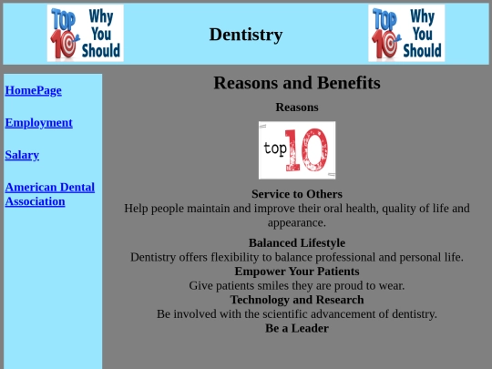 Reasons screenshot