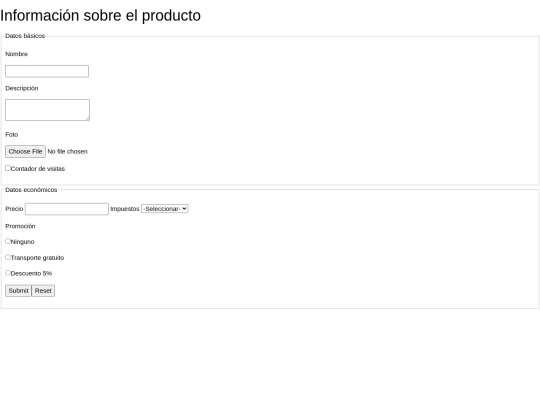 FORMULARIOS. Ejercicio 3 screenshot