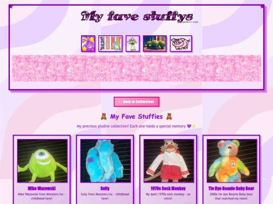 Collections/favestuffies screenshot