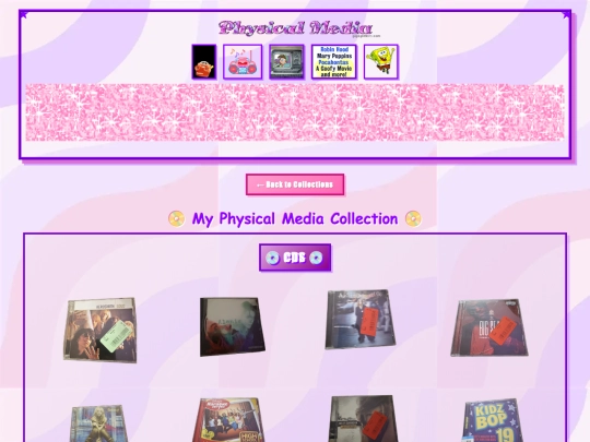 Collections/physicalmedia screenshot
