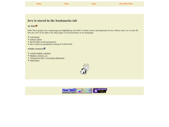 links screenshot