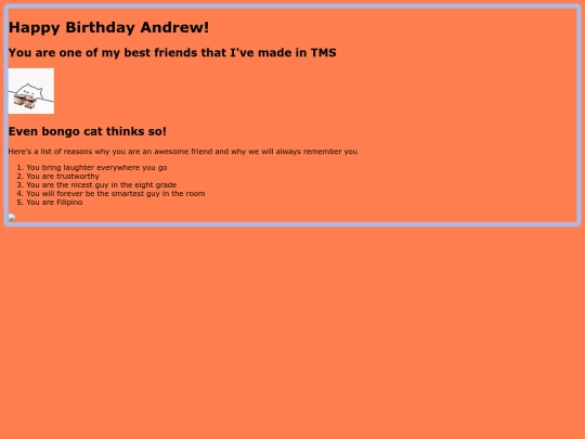 AndrewBirthdayPresent screenshot