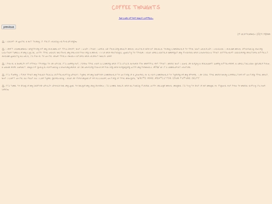 homepage/entries/coffee thoughts screenshot