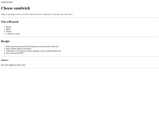 sandwich screenshot