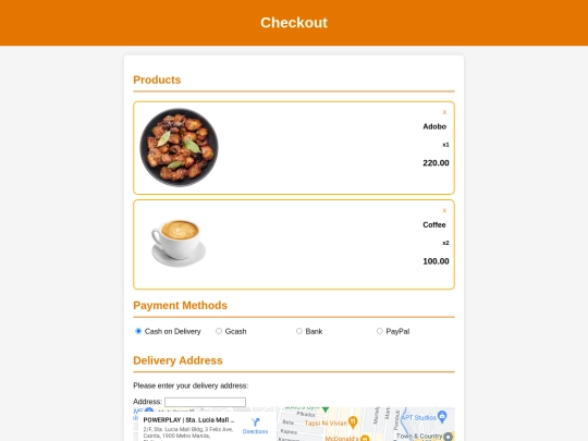 cart screenshot