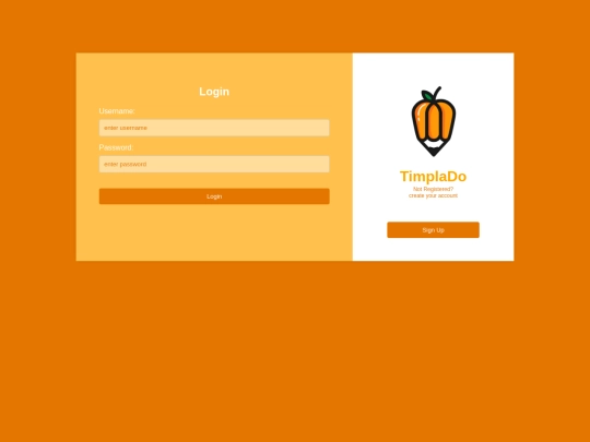 login screenshot