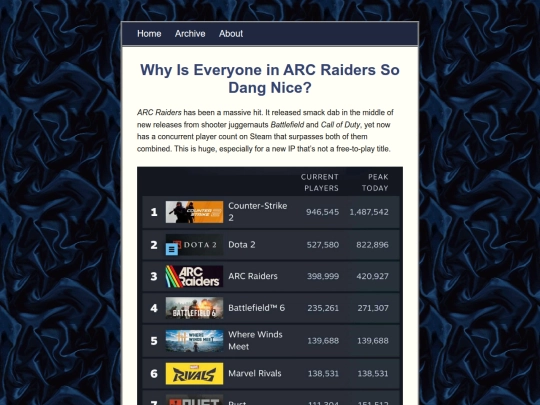 posts/2025-12-10_Why-Is-Everyone-in-ARC-Raiders-So-Dang-Nice screenshot