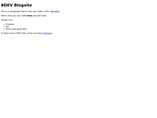 index screenshot