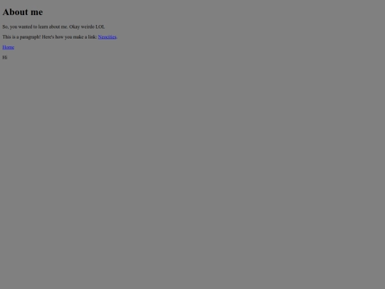 AboutMe screenshot