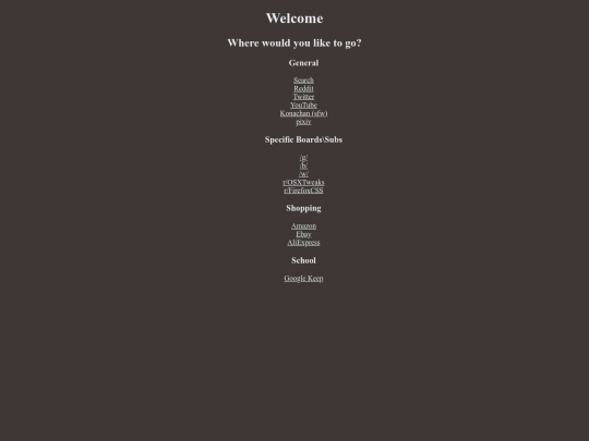 Homepage/home screenshot