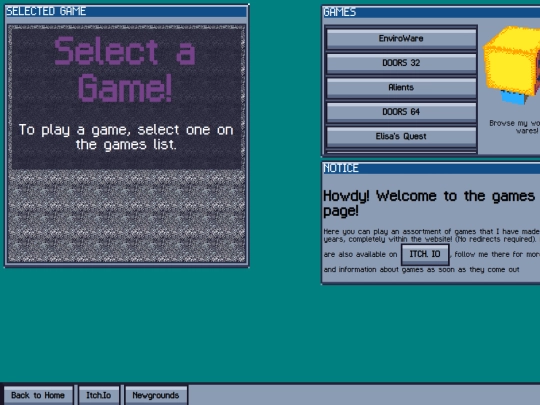 games screenshot