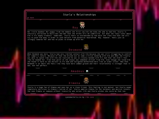 starla_relationships screenshot