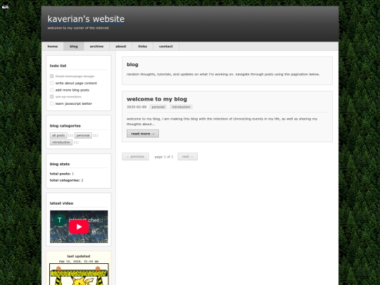 blog screenshot