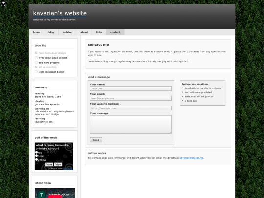 contact screenshot