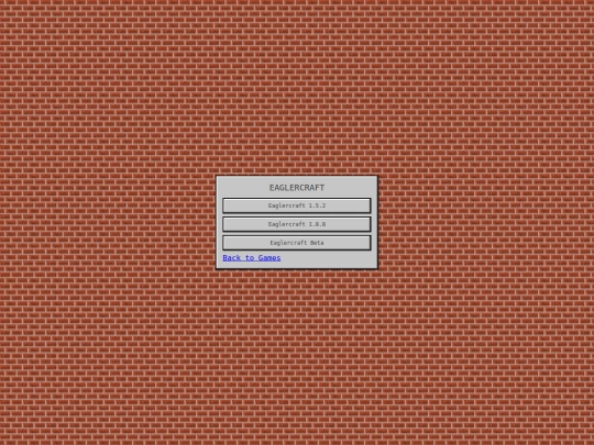 games/Eaglercraft_Version_Select/Eaglercraft_Version_Select screenshot