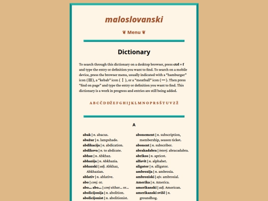 dict screenshot