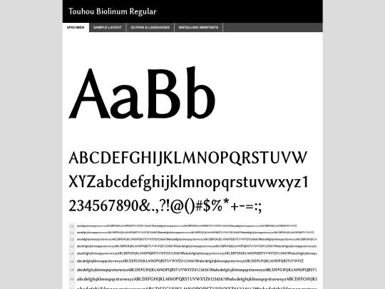 webfontkit-20241026-132024/thbiolinum-demo screenshot
