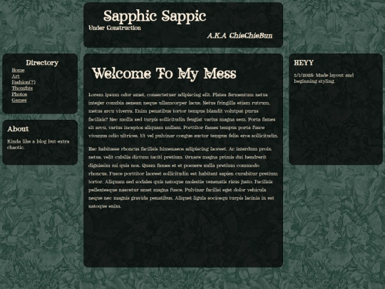 html/thoughts screenshot
