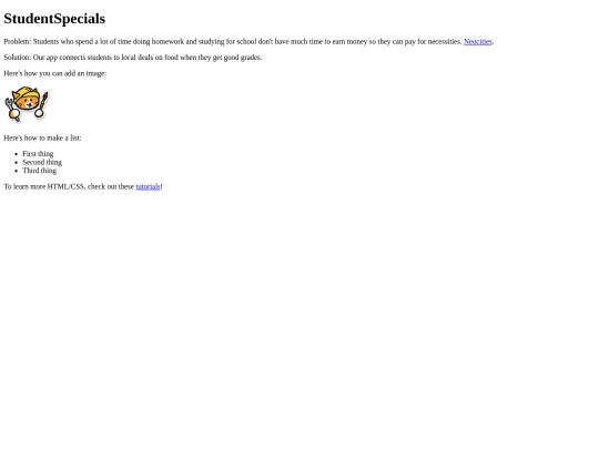 index screenshot