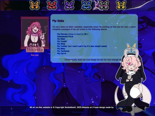 links screenshot