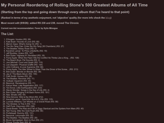 albums screenshot
