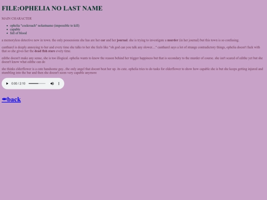 ophelia screenshot