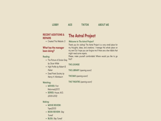 index screenshot