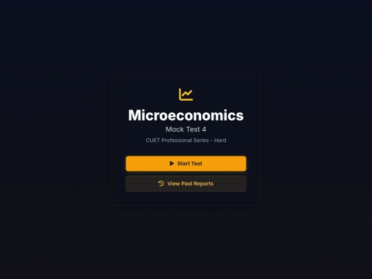 Micro Economics /1) Introduction /Mock Test 4 screenshot