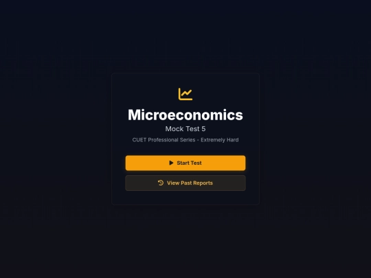 Micro Economics /1) Introduction /Mock Test 5 screenshot