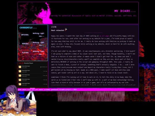 blog screenshot