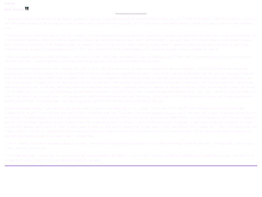 blog/journal/posts screenshot