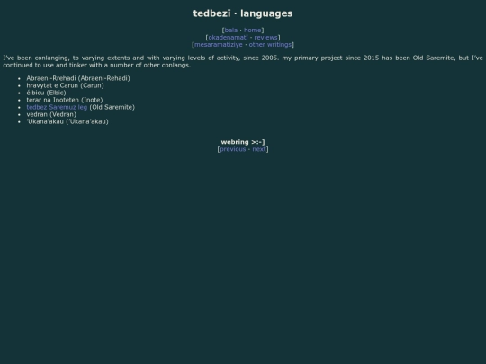 conlangs screenshot