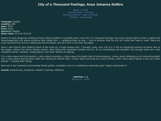 reviews/city-of-a-thousand-feelings screenshot